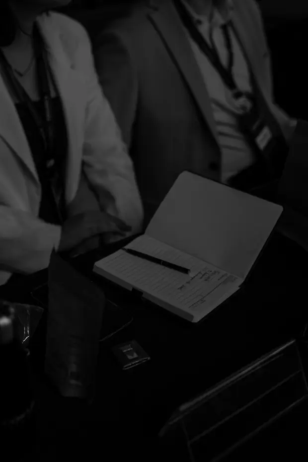 Detalhe dos bastidores do evento